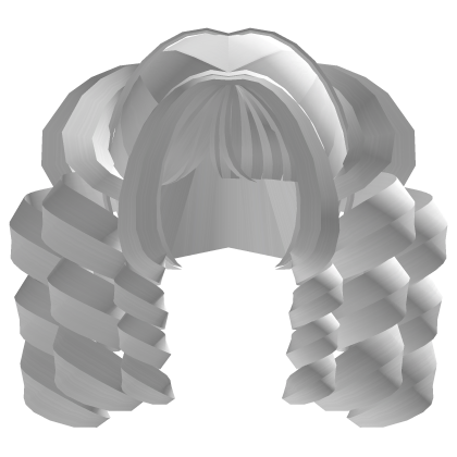 ꒰♡꒱ Cute Gyaru Tweencore Curly White Pigtails Roblox item