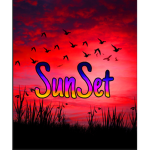 -Sunset’s clothes-