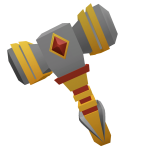 Red and Gold Luxury Hammer