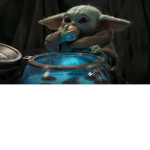 Baby Yoda loves