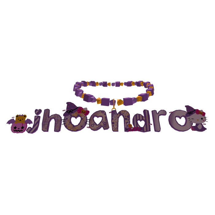 j purple hello kitty custom necklace
