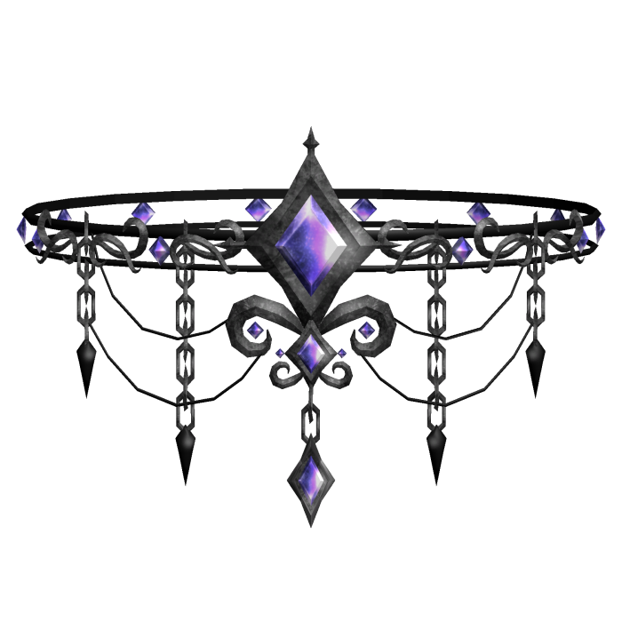 Purple Halloween Gothic Gemstone Choker