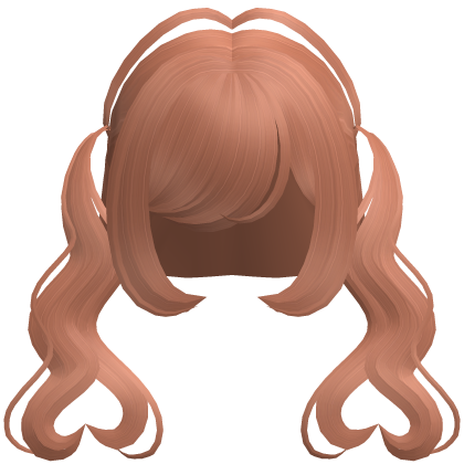. ‿♡ pretty ginger heart pigtail hair ⊹ . ୨୧