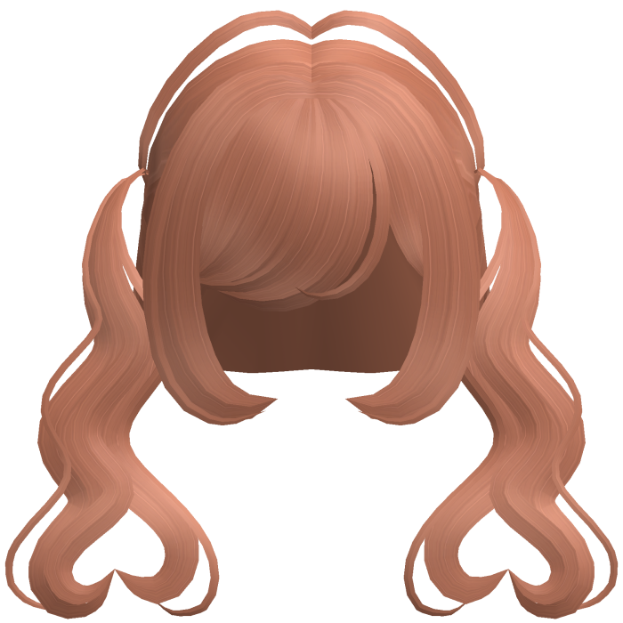 . ‿♡ pretty ginger heart pigtail hair ⊹ . ୨୧