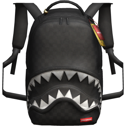 (1.0) Black Sprayground Bookbag Roblox item