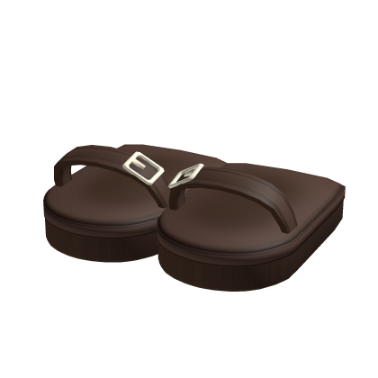 ♡ : brown summer doll buckle platform sandals