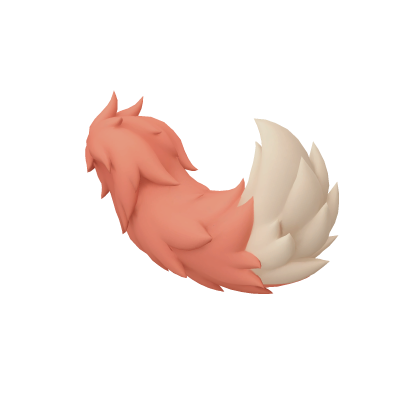 Peach Cream Fluffy Tail