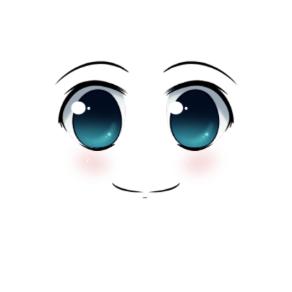 Blue Anime Eyes [Makeup] Roblox decal
