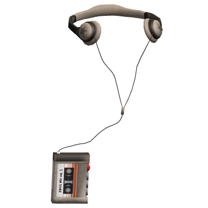 Y2K Retro Cassette w/ Headphones Beige thumbnail