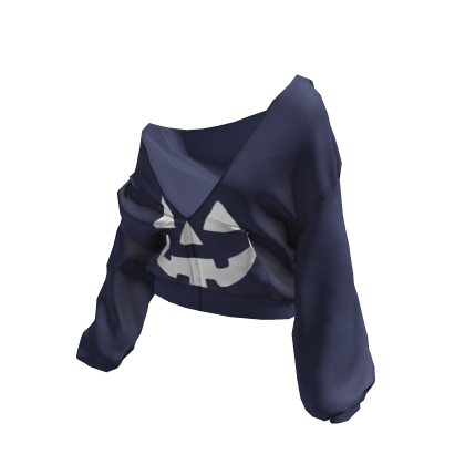 🎃 Halloween Pullover Baggy Hoodie Navy