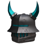 Blue Silver Knight Helmet