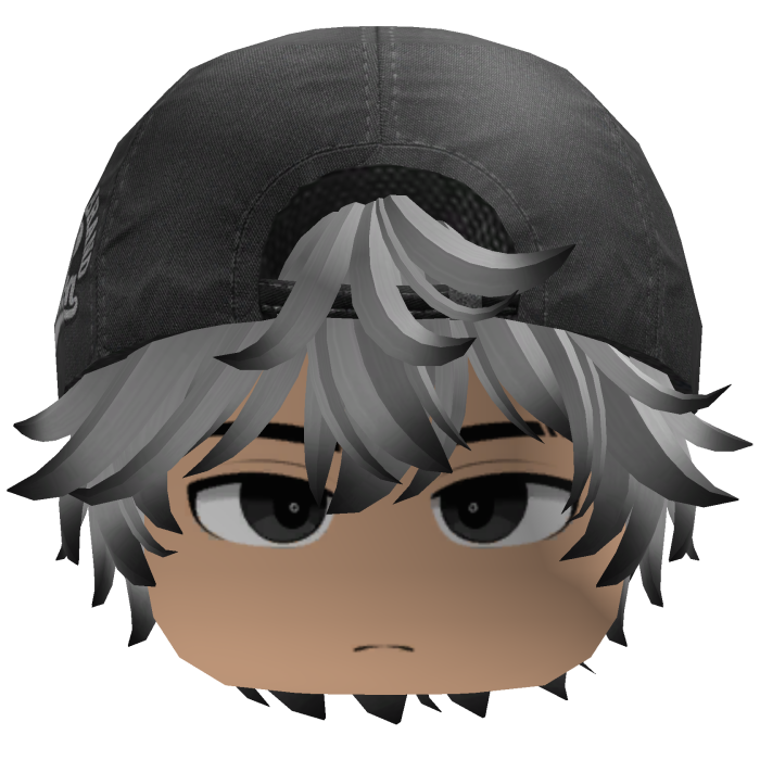Cute Y2K Emo Cap - Silver & Black