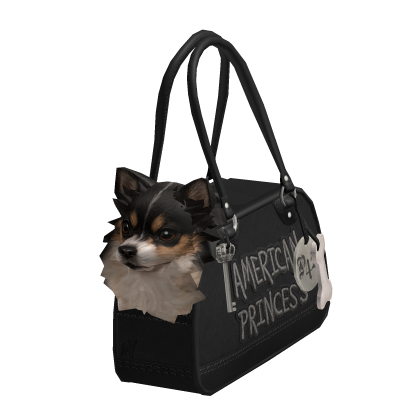 Pampered Puppy Bag in Black Roblox item