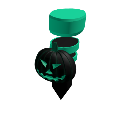 Teal/Black Halloween Pumpkin Addon (For Korblox) thumbnail