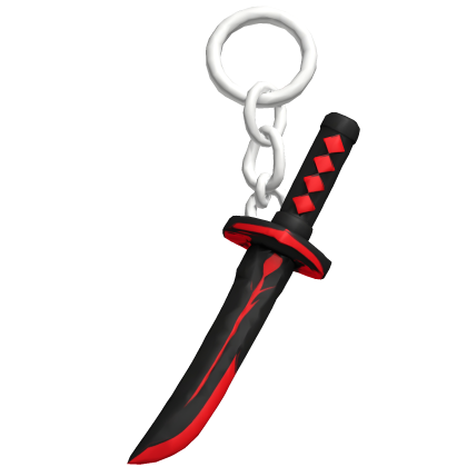 Red Katana Keychain