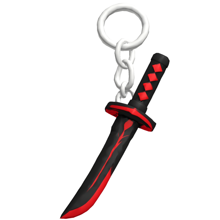 Red Katana Keychain