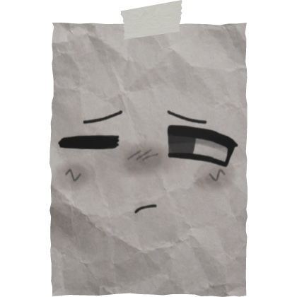 Tired Embarrassed Squinting Face Sticker
