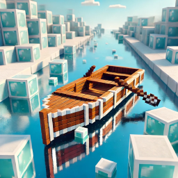 minecraft ice boat race