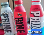 Prime hydration fan group , prime prime