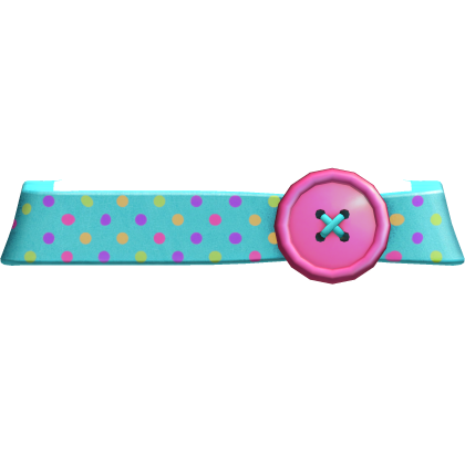 Blue Multicolor Confetti Button Belt Roblox item