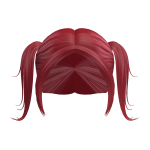 Red Sweetheart Pigtails