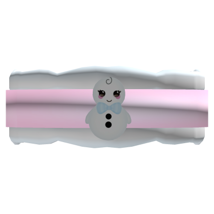 Cute Fluffy Christmas Snowman Necklace