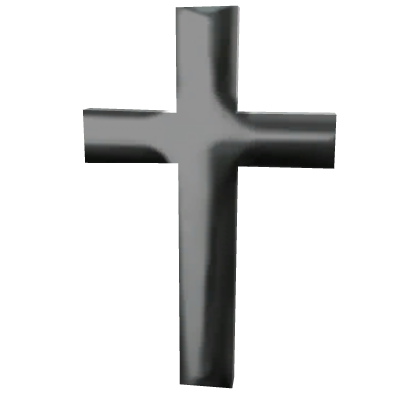 ♡ : emo silver cross hair clip