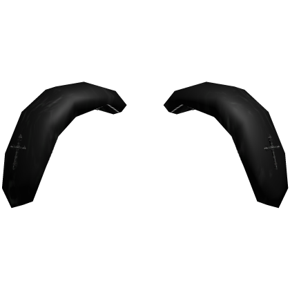 Black Studded Cute Droopy Bunny Ears Roblox item