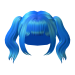Blue Anime Lush Pigtails