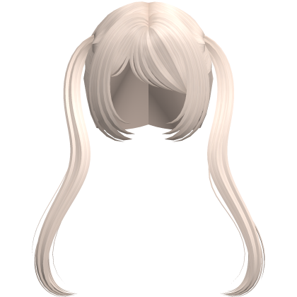 Japanese School Girl Anime Pigtails in Ash Blonde Roblox item