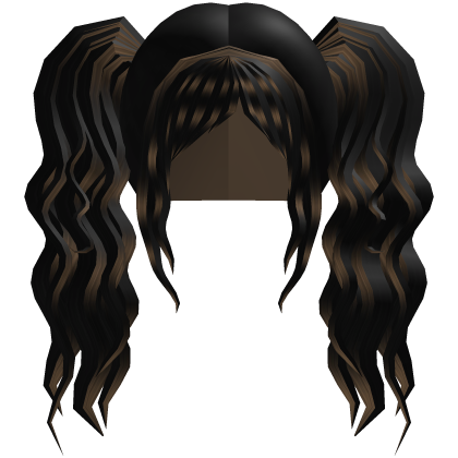Cute Scene Gyaru Pigtails Long Wavy Brown Black