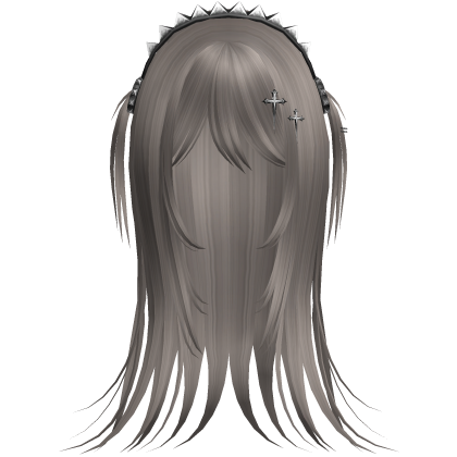 Vampire Goth Wispy Long Hair Ash Brown Roblox item