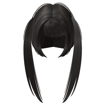 ♡ : egl dark brown long jirai kei pigtails Roblox item