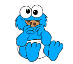 Cookie monster fam Eli's version