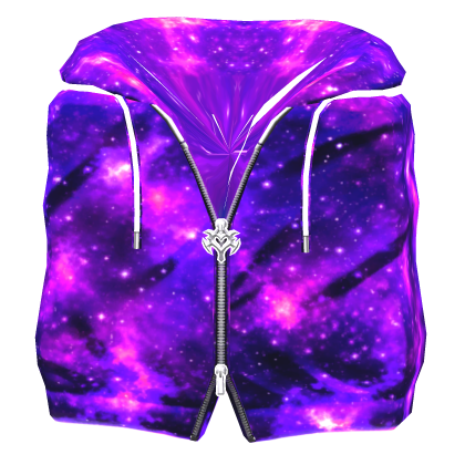 Cartoony Purple Galaxy Sleeveless Hoodie🌌 Roblox item