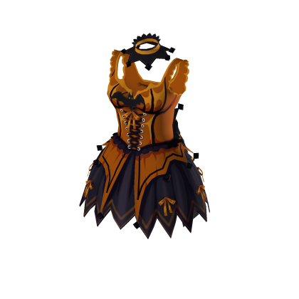 Halloween pumpkin orange gift dress thumbnail