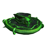 Venomshock Green Snake Hat