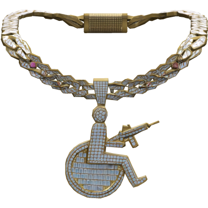Iced Out Gold Y2k Trendy Bling Bling Chain 1.0 Roblox item