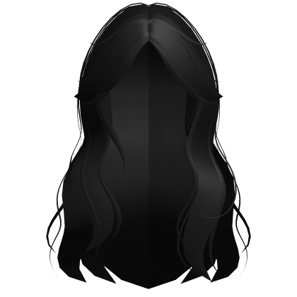 ♡ obsession nikki black long curtain wavy hair