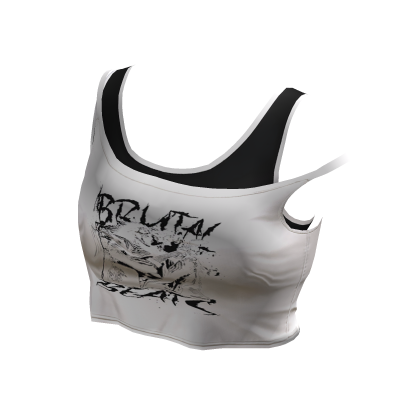Y2K Spike Riot-top(white)[fendudu] thumbnail