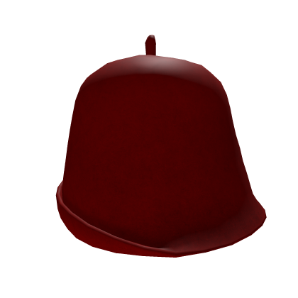Medieval  Red Rounded Hat With Tail Roblox item