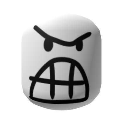 GRR I M REALLY MAD FACE WHITE Roblox NoFilter