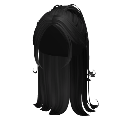 Long Baddie Layered Pony (Black)
