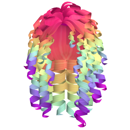 Cute Curly Hair (Rainbow Bright) Roblox item