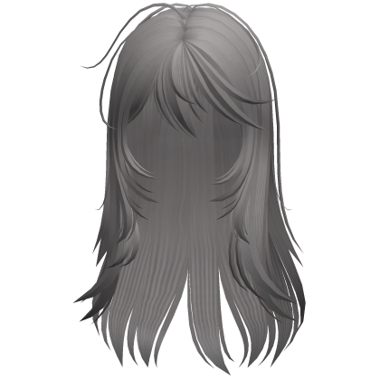 Wispy Rainy Day Messy Emo Hair Dusty Grey Roblox item