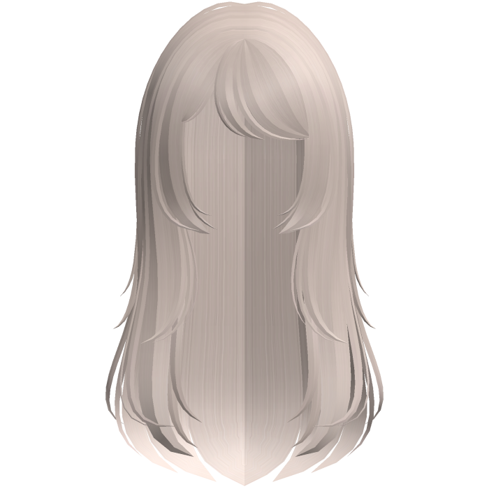 cute long layered wispy doll hair in milk tea