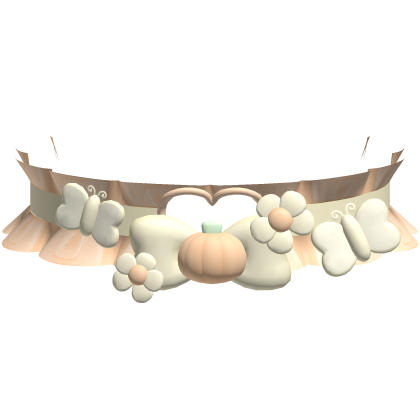 ʚ ︵ yellow halloween pumpkin fairy choker 