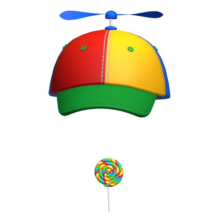 Propeller Hat Rainbow Lollipop Coolkid Meme Beanie