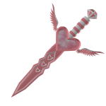 💘 Cupids Winged Angelic Heart Sword
