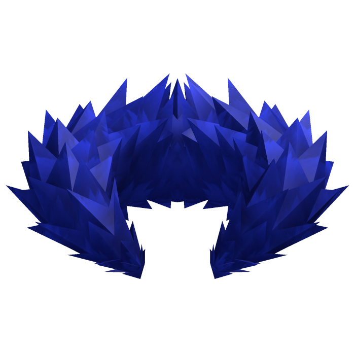 Blue Fur Collar